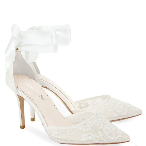 Bella Belle Penelope Ivory Wedding heels 8.5 M NWT - Picture 10 of 16